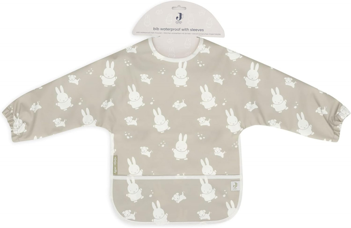 Нагрудник непромокаемый с рукавами Miffy&Snuffy нуга